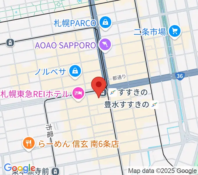 TOHOシネマズすすきのの地図