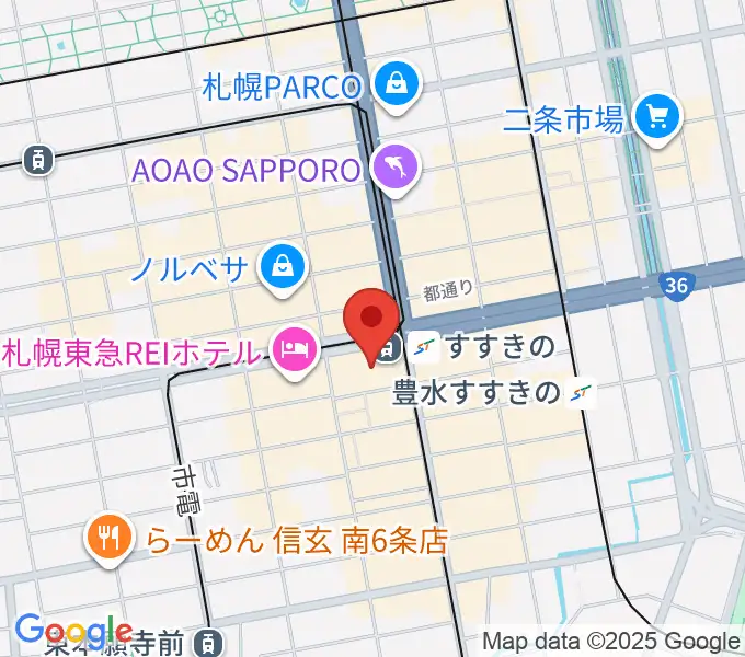 TOHOシネマズすすきのの地図