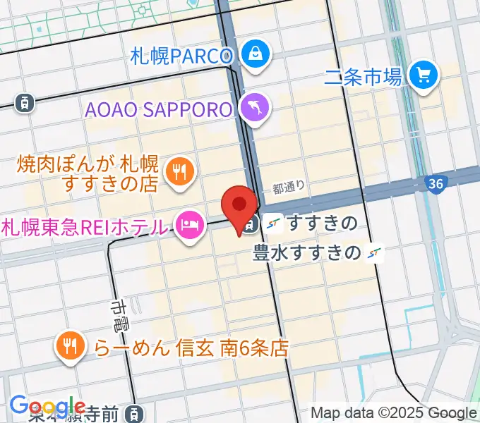 TOHOシネマズすすきのの地図