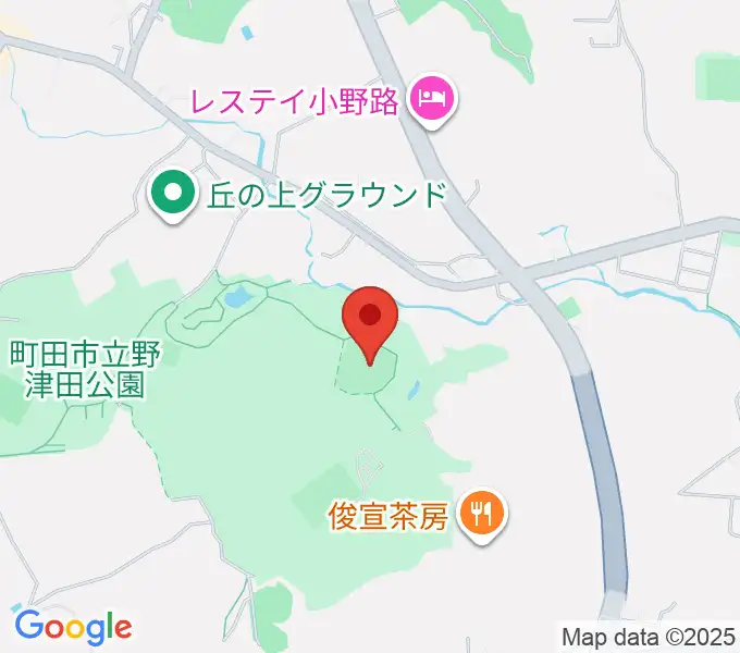 野津田球場の地図