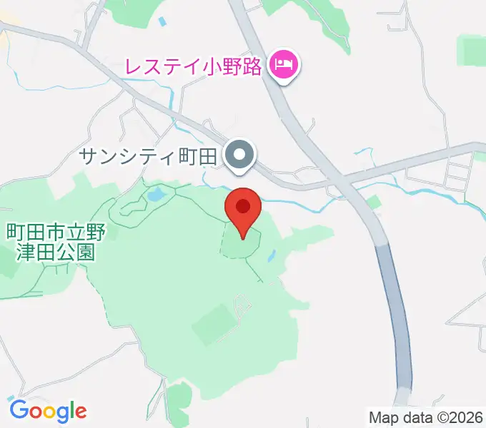 野津田球場の地図