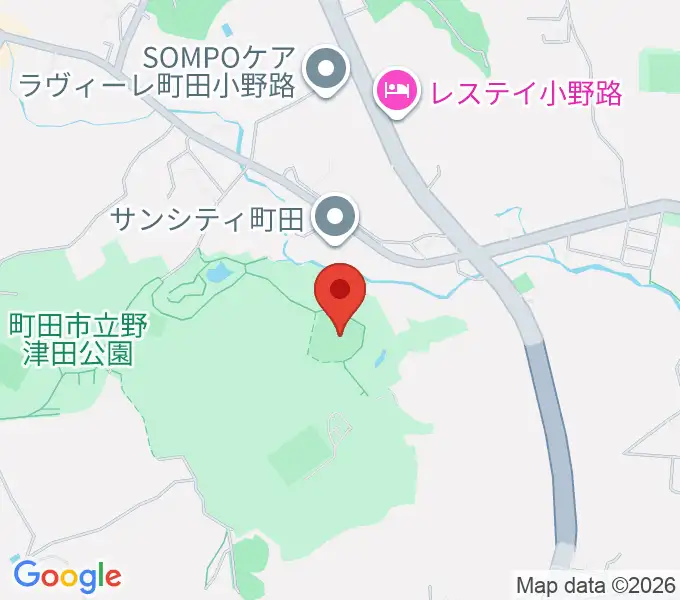 野津田球場の地図