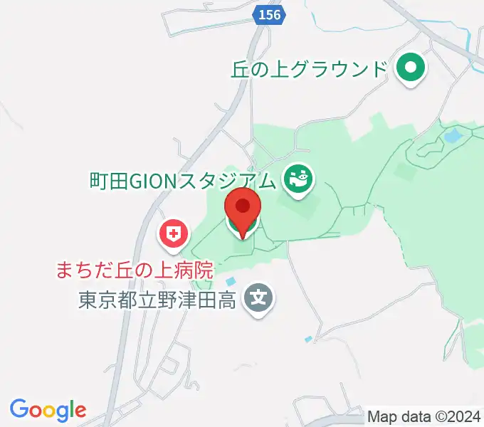 野津田公園多目的広場の地図