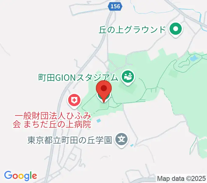 野津田公園多目的広場の地図