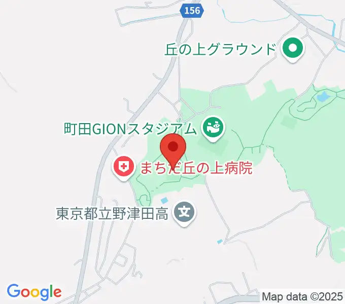 野津田公園多目的広場の地図