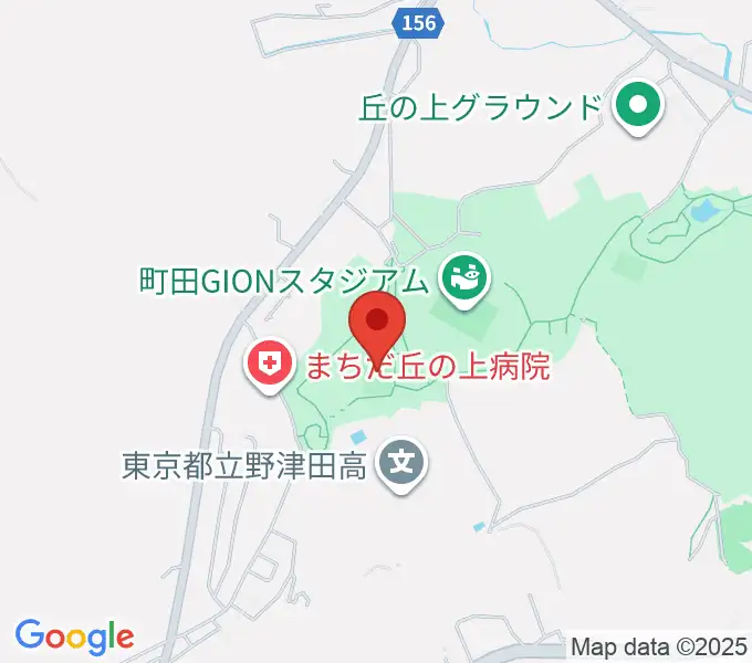 野津田公園多目的広場の地図