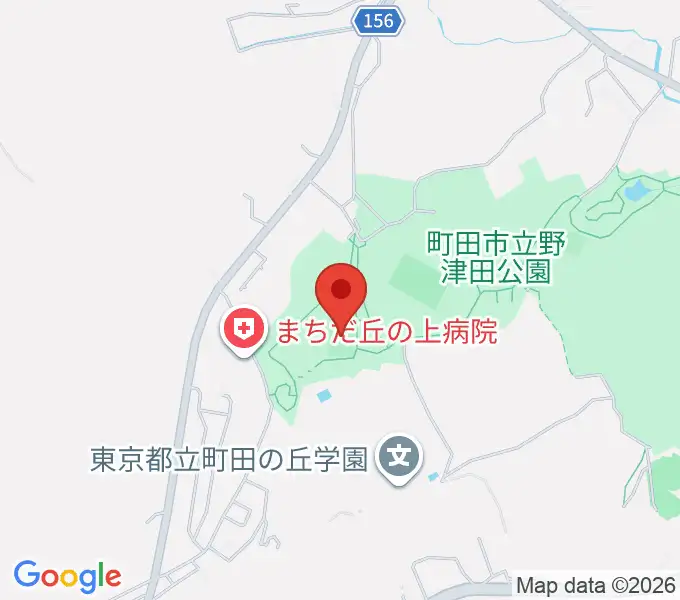 野津田公園多目的広場の地図
