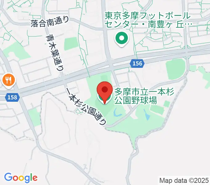 新日本物流スタジアム多摩の地図