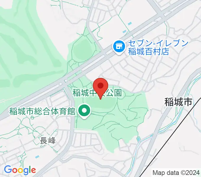 稲城中央公園総合グラウンドの地図