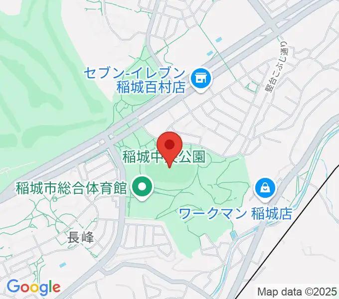 稲城中央公園総合グラウンドの地図