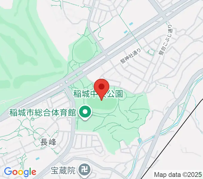 稲城中央公園総合グラウンドの地図