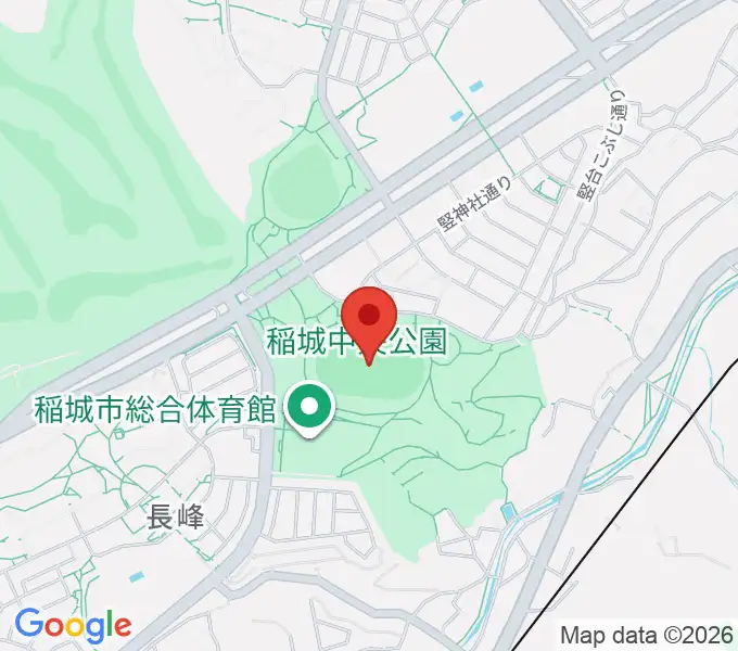 稲城中央公園総合グラウンドの地図