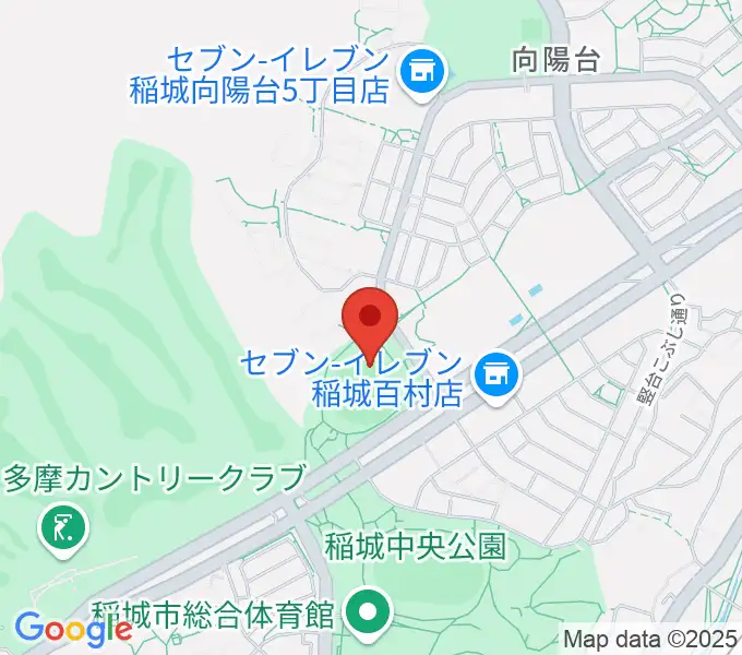 稲城中央公園野球場の地図