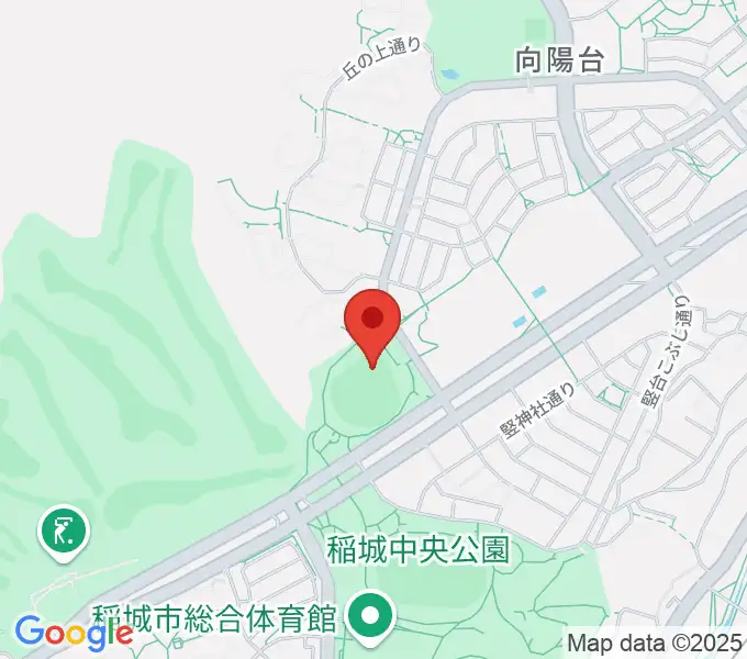 稲城中央公園野球場の地図