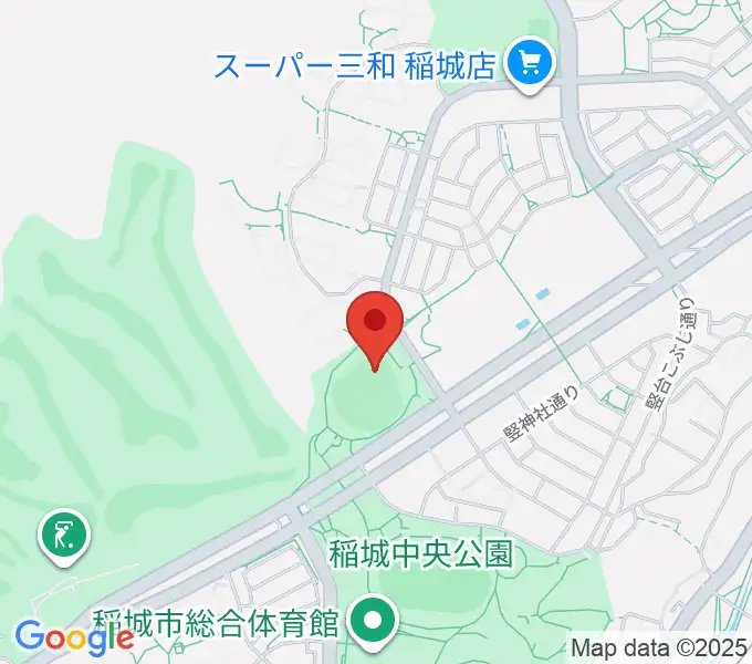 稲城中央公園野球場の地図