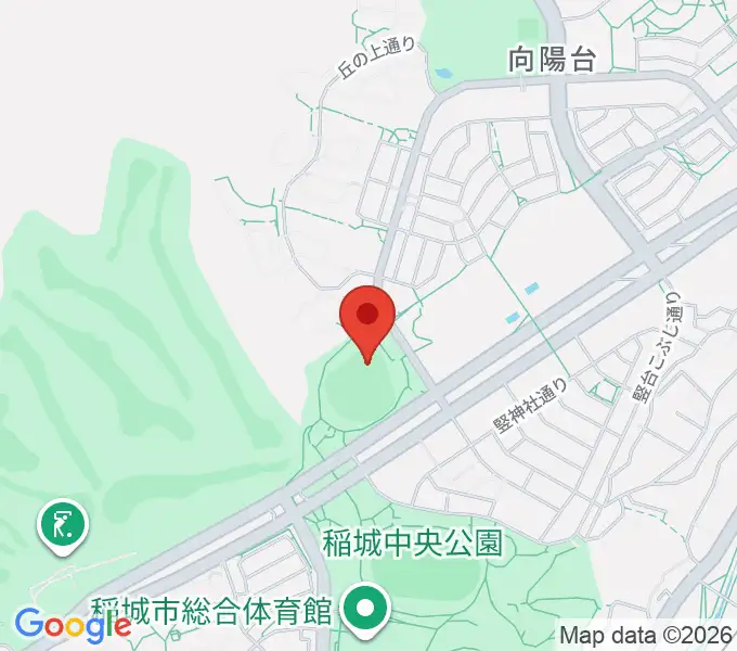 稲城中央公園野球場の地図