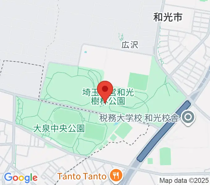和光市総合体育館の地図