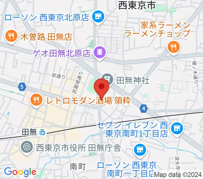 J:COMコール田無の地図