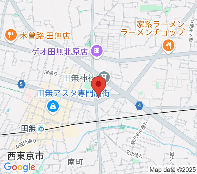 J:COMコール田無の地図