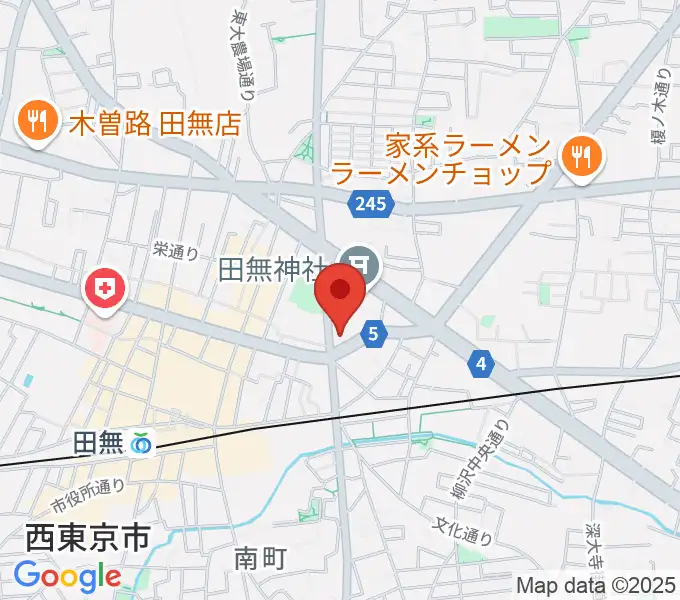 J:COMコール田無の地図