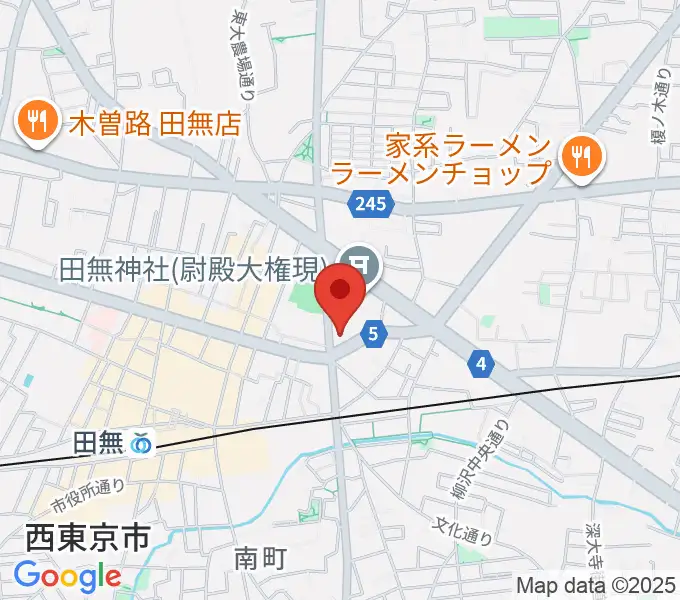 J:COMコール田無の地図