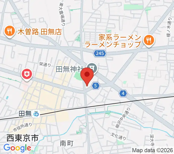 J:COMコール田無の地図