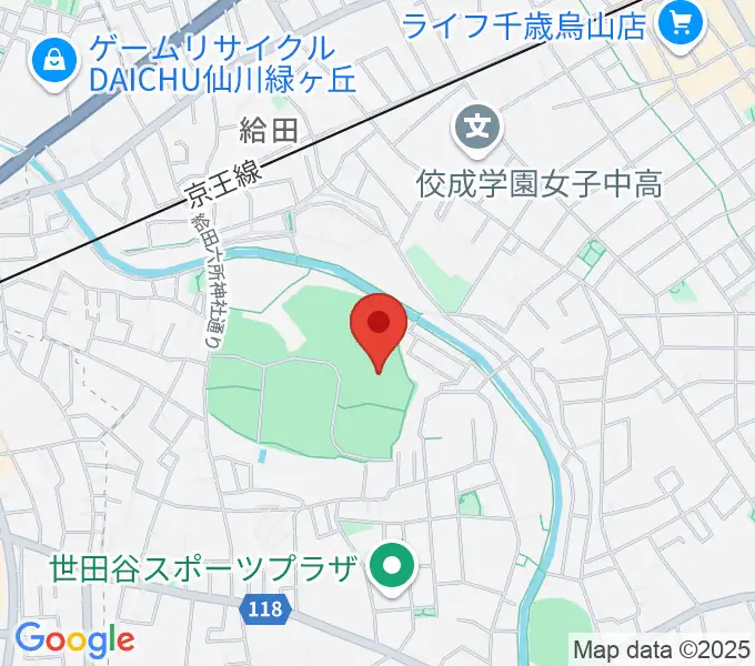 J&Sフィールドの地図