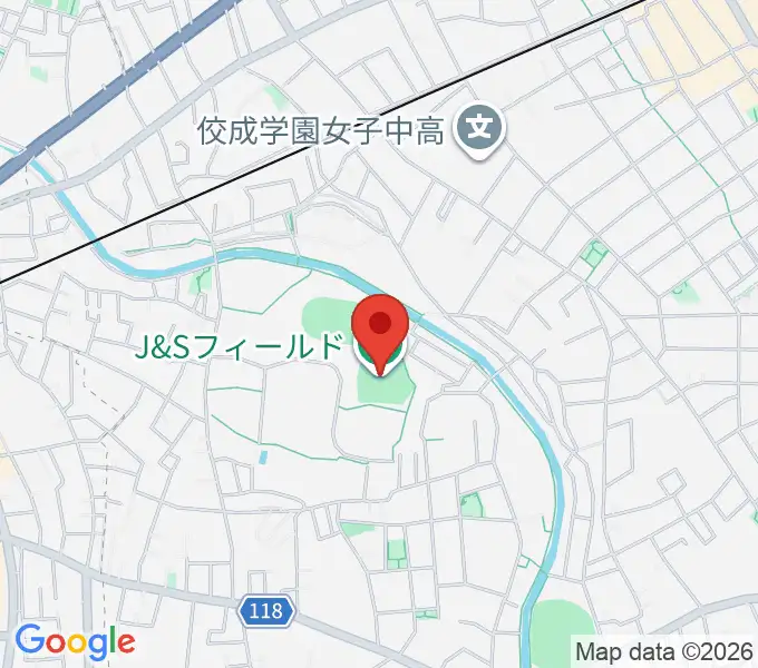 J&Sフィールドの地図