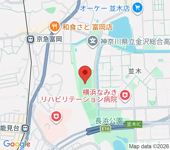 長浜公園サッカー場の地図