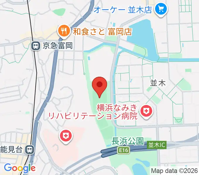 長浜公園サッカー場の地図