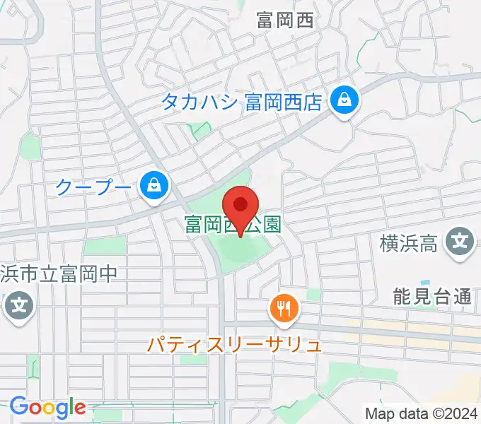 富岡西公園野球場の地図