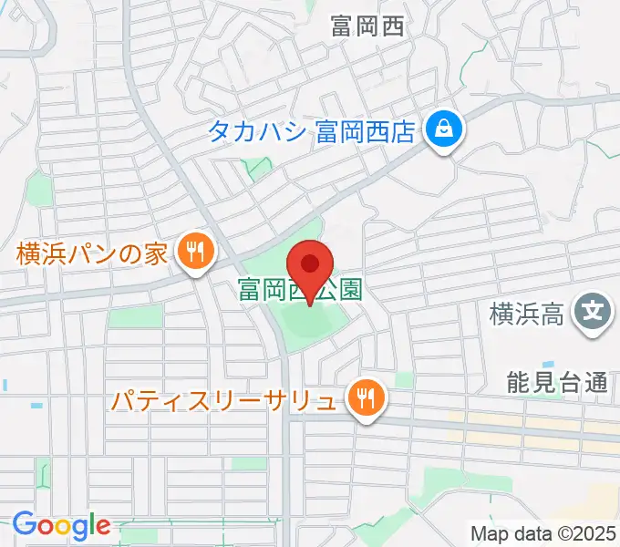 富岡西公園野球場の地図