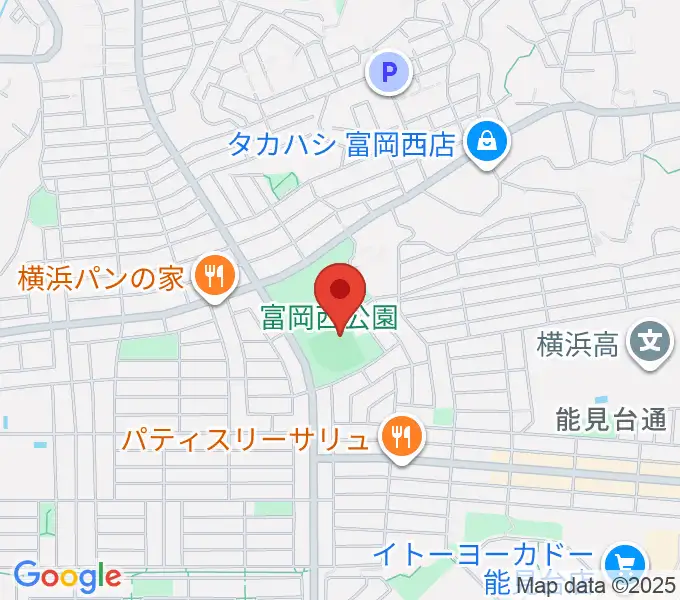 富岡西公園野球場の地図
