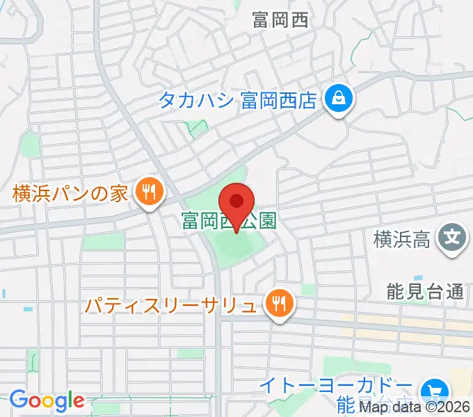 富岡西公園野球場の地図
