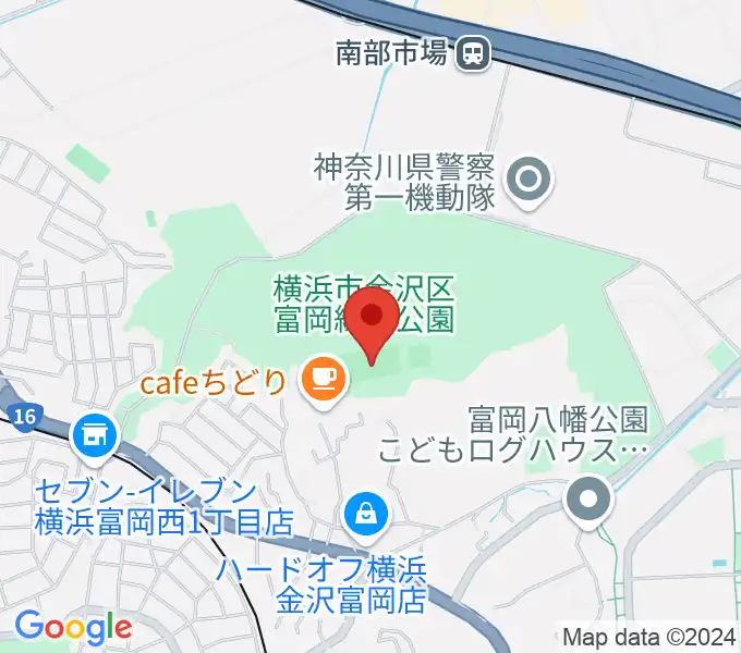 富岡総合公園多目的広場の地図