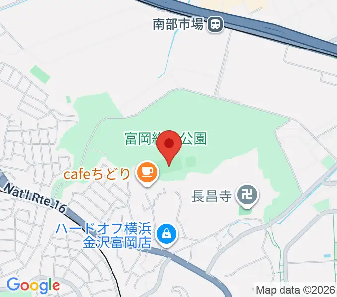 富岡総合公園多目的広場の地図