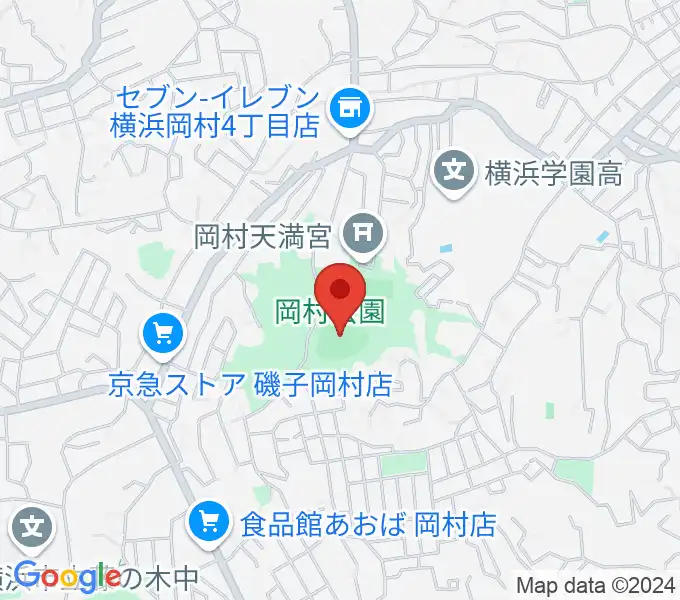 岡村公園野球場の地図