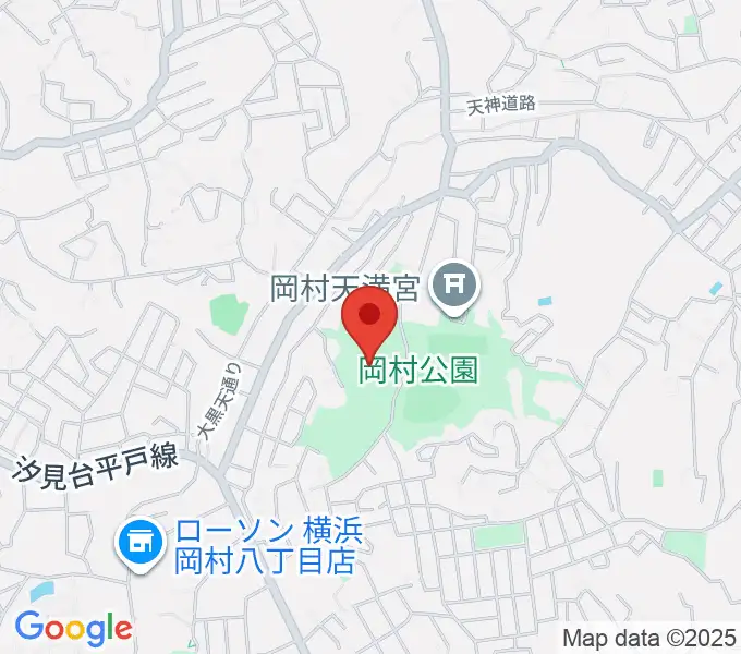 岡村公園少年多目的広場の地図