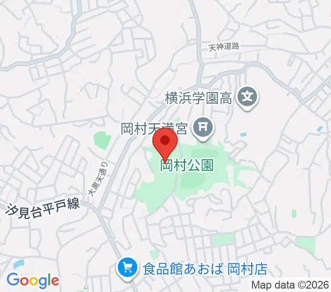 岡村公園少年多目的広場の地図