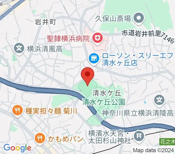 清水ケ丘公園運動広場の地図