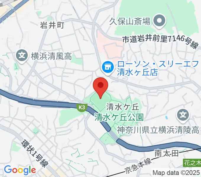 清水ケ丘公園運動広場の地図