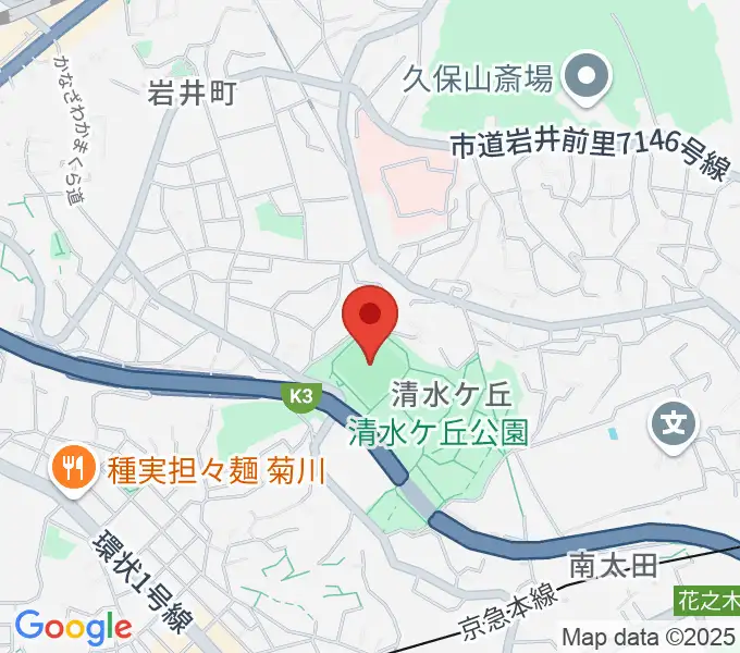 清水ケ丘公園運動広場の地図