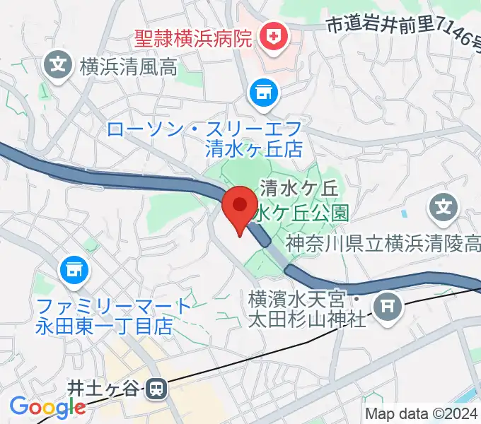 清水ケ丘公園多目的広場の地図