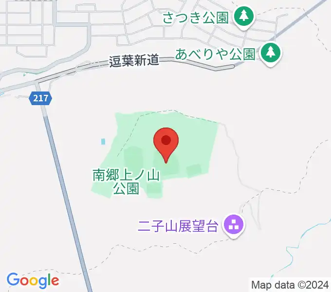 南郷上ノ山公園野球場の地図