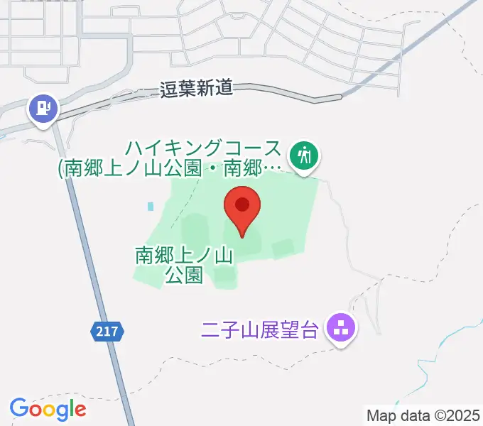 南郷上ノ山公園野球場の地図