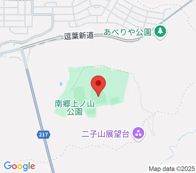 南郷上ノ山公園野球場の地図