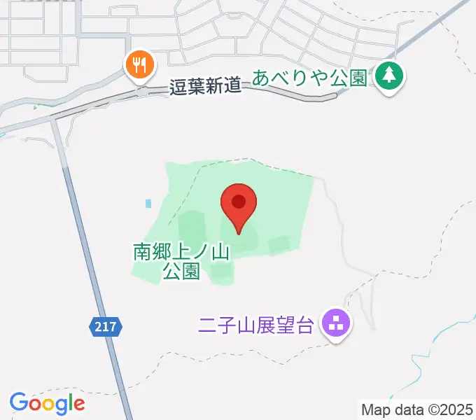 南郷上ノ山公園野球場の地図