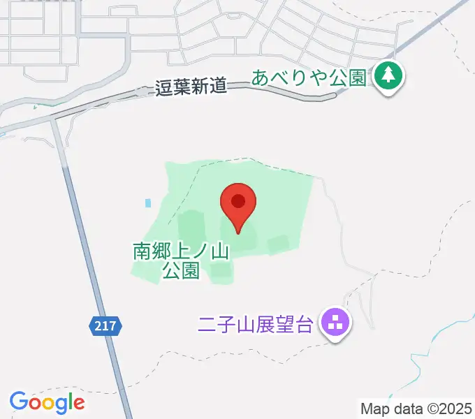 南郷上ノ山公園野球場の地図