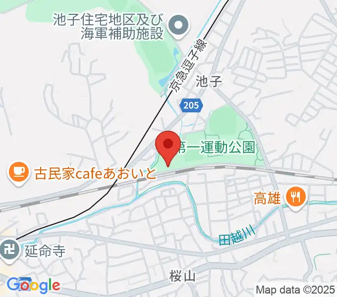 逗子アリーナの地図