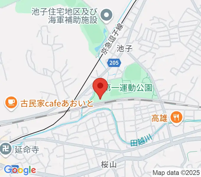 逗子アリーナの地図